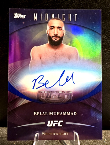2026 Topps Midnight UFC  Belal Muhammad  On Card Auto  Refractor 
