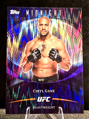 2026 Topps Midnight UFC  Ciryl Gane  Dusk Parallel  /75