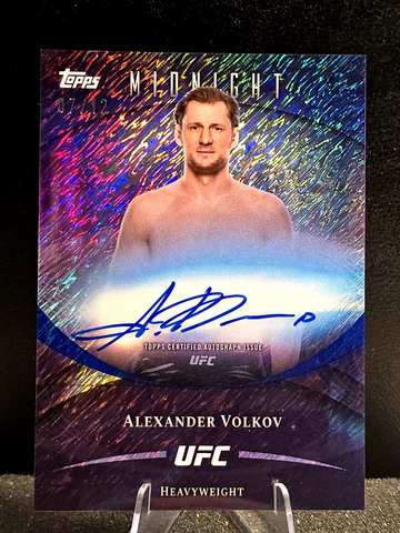 2026 Topps Midnight UFC  Alexander Volkov  ON CARD Auto  Midnight  /12
