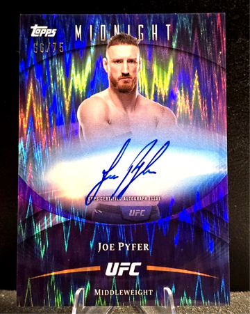 2026 Topps Midnight UFC  Joe Pyfer  On Card Auto  Dusk  /75 