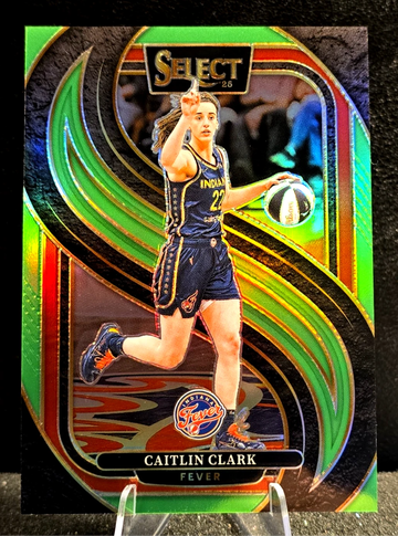 2025 Panini Select WNBA  Caitlin Clark  Premier Level  Green Prizm  /75  Fever 