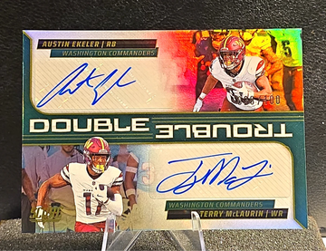 2025 Score  Austin Ekeler Terry Mclaurin   Auto  /100  Double Trouble  Commanders