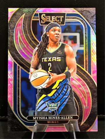 2025 Panini Select WNBA  Pink Camo Prizm  Premier  Myisha Hines-Allen  /175  Wings 