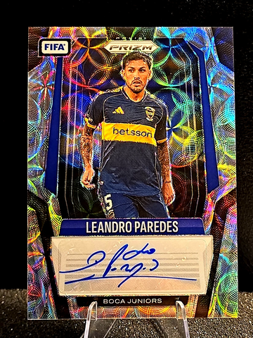 2025-26 Panini Prizm FIFA  Leandro Paredes  Silver Choice  Auto  Boca Juniors 
