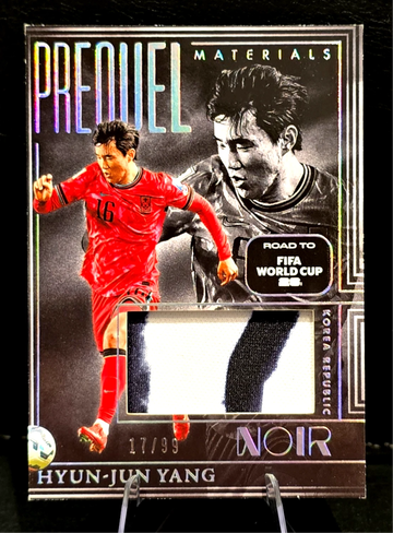 2025-26 Panini Noir Road to FIFA World Cup  Hyun-Jun Yang  Prequel Patch  /99  Korea