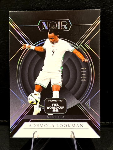 2025-26 Panini NOIR Road to FIFA World Cup  Ademola Lookman   /49  Nigeria #36  