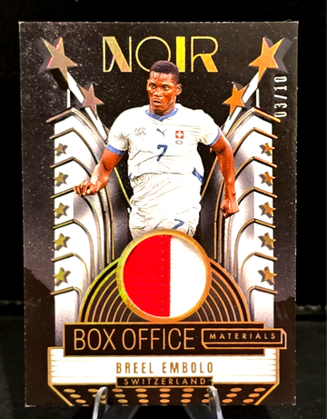 2025-26 Noir Road to FIFA World Cup  Breel Embolo  Box Office  GOLD  /10  Switzerland