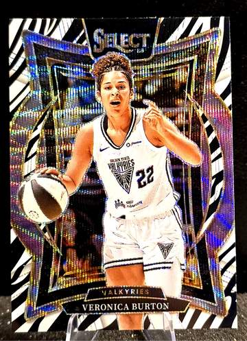 2025 Panini Select WNBA  Veronica Burton  ZEBRA SSP  Valkyries 