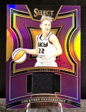 2025 WNBA Select  Courtney Vandersloot  Selective Swatches Patch  Purple  13/49  Sky