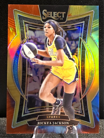 2025 Panini Select WNBA  RICKEA JACKSON  TIE-DYE PRIZM  /25  Sky Sparks