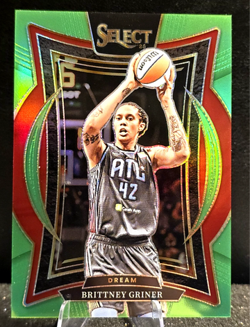  2025 Panini Select WNBA  BRITTNEY GRINER  Lime Green Prizm  /75  #112 Dream