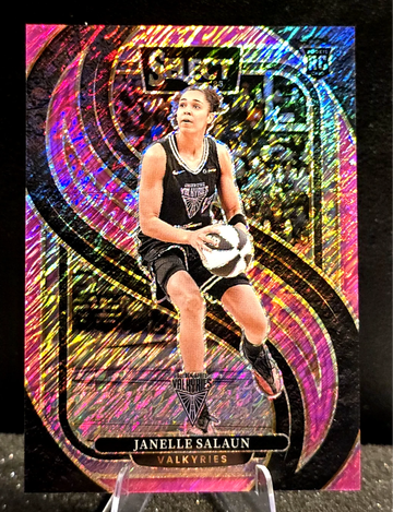 2025 Select WNBA  Janelle Salaun RC  PINK SHIMMER FOTL  1/3  Valkyries Rookie