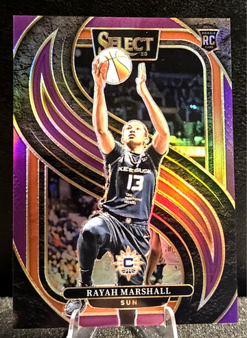 2025 Panini Select WNBA #167  Rayah Marshall RC  Premier  Purple Prizm  /149  Sun