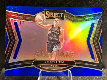 2025 Panini Select WNBA  KELSEY PLUM  ALL STARS  BLUE PRIZM  ACES  /49   