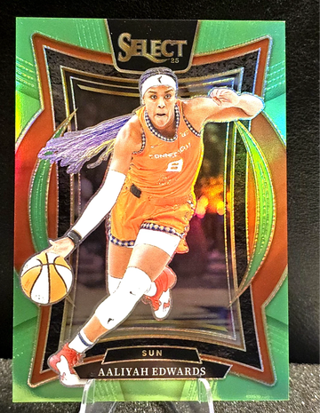 2025 Panini Select WNBA #32  Aaliyah Edwards  Green Prizms  /75  Sun