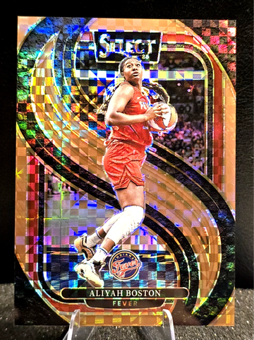 2025 Panini Select  Aliyah Boston  Bronze Checker Prizm  Premier Level  /49  Fever 
