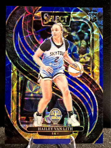 Hailey Van Lith  2025 Panini Select WNBA  RC  Blue Scope  /199  Premier #173  Sky
