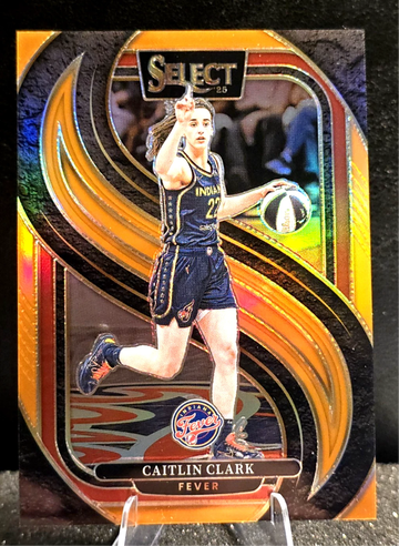 2025 Panini Select WNBA  CAITLIN CLARK  ORANGE  PREMIER LEVEL PRIZM  /125  Fever