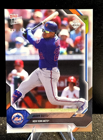 2026 Topps Now  Road to Opening Day  Juan Soto  OD-171  Gold Foil Exclusive  /26  Mets