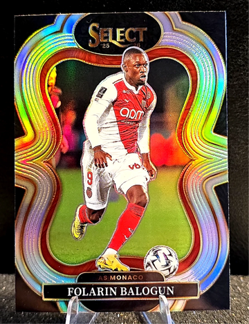 2025-26 Panini Select Ligue 1 #125  Folarin Balogun  Silver Prizm  AS Monaco USA