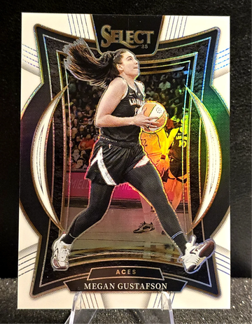 2025 Panini Select WNBA  Megan Gustafson #17  White Prizm  Concourse  Aces  69/99 