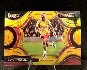 2025-26 Panini Select Ligue 1  Rayan Fofana  Gold  /10  Snapshots  RC LENS  Rookie
