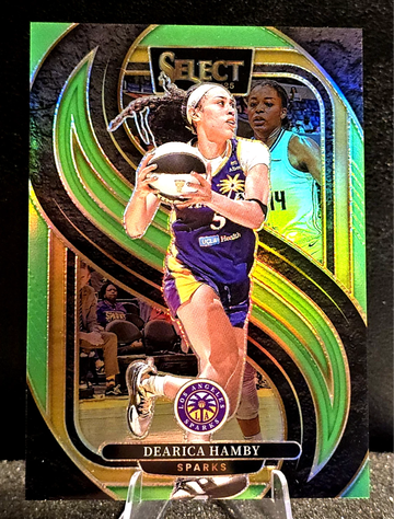 2025 Panini Select WNBA  DEARICA HAMBY  NEON GREEN PRIZM  SPARKS  /75  #151