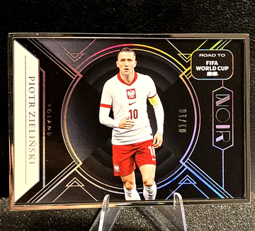 2025 PANINI NOIR FIFA ROAD TO WORLD CUP  PIOTR ZIELINSKI  SILVER FRAME  1/10  POLAND
