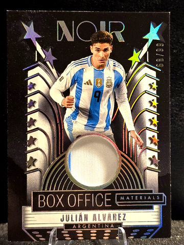 2025-26 Noir  Road to FIFA World Cup 26  Julian Alvarez  Box Office Patch  /99  Argentina