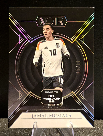 2025-26 Panini Noir  Road to FIFA World Cup  Jamal Musiala  13/49  Germany