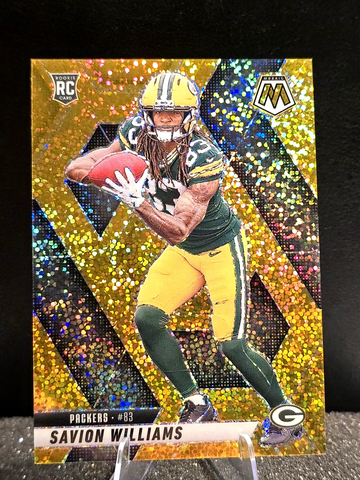 2025 PANINI MOSAIC  GOLD SPARKLE  SAVION WILLIAMS  /24  Packers  RC Rookie