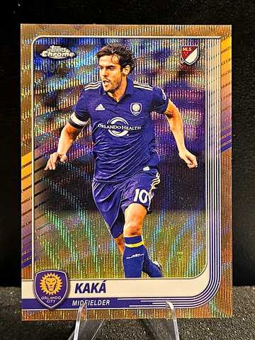 2025 Topps Chrome MLS #60  Kaka  Gold Wave  50/50  Orlando City  Bookend  