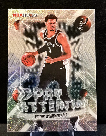 Victor Wembanyama  2025-26 Topps NBA Hoops  Pay Attention  Pixel Burst  #PA-2  Spurs