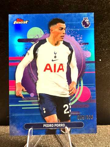 Pedro Porro  2026 Topps Finest Premier League  Blue Refractor  /150  Tottenham  