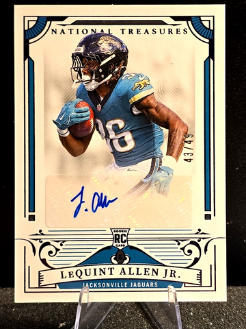 2025 Panini National Treasures  LeQuint Allen Jr.  Rookie RC  Auto  /99  Jaguars