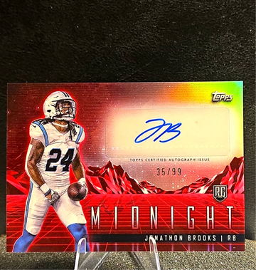Jonathan Brooks  2024 Topps Midnight  Rookie Horizon  Auto  Twilight  /99  RC  Panthers