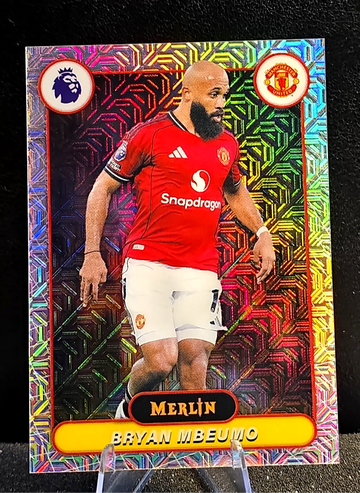 2026 Topps Merlin EPL  Mojo Refractor  Manchester United Man U  Bryan Mbeumo