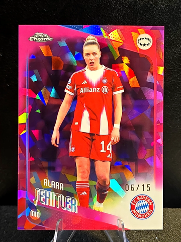 2026 Topps Sapphire UEFA Champions League  Alara Sehitler  /15  Pink  FC Bayern