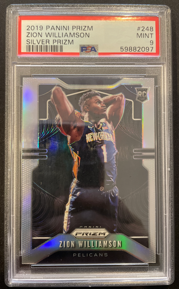 2019 Zion Williamson Panini Prizm Silver Rookie PSA 10