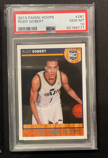 2013 Rudy Gobert Panini Hoops Rookie PSA 10 Jazz France