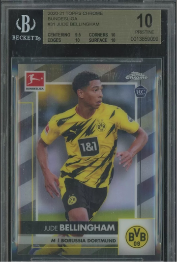 2020 Jude Bellingham Topps Chrome #31 Rookie BGS 10