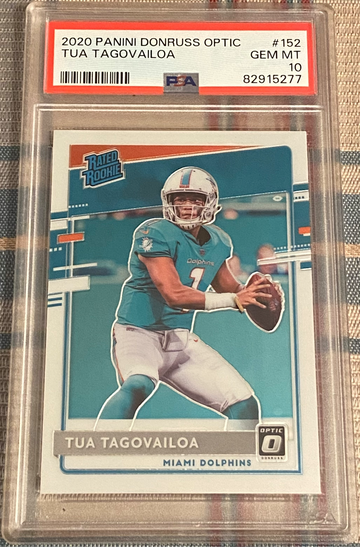 2020 Panini Donruss Optic Tua Tagovailoa PSA 10