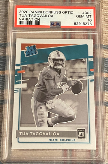 2020 Panini Donruss Optic Variation Tua Tagovailoa PSA 10
