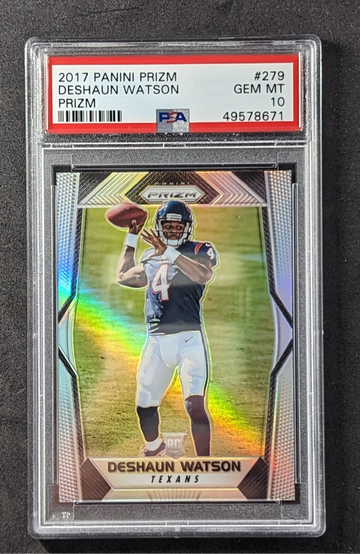 2017 Panini Prizm Silver Prizm Deshaun Watson PSA 10