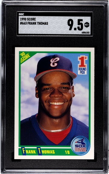 1990 SCORE Frank Thomas RC 1st Round Draft Pick #663 SGC 9.5 MINT