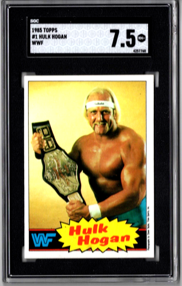 1985 Topps WWF HULK HOGAN RC #1 Yellow SP True Rookie SGC 7.5 7 8 GOAT Sharp!