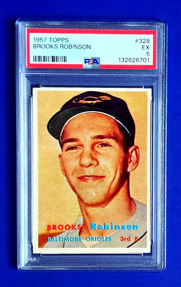 Brooks Robinson Rookie 1957 Topps #328 HOF Rc GOAT 3B Centered PSA 5 *GWCARDS*