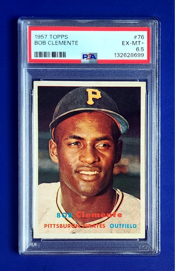 Roberto Clemente 1957 Topps #76 Dead Centered Sharp PSA 6.5 7 EX MINT+ *GWCARDS*