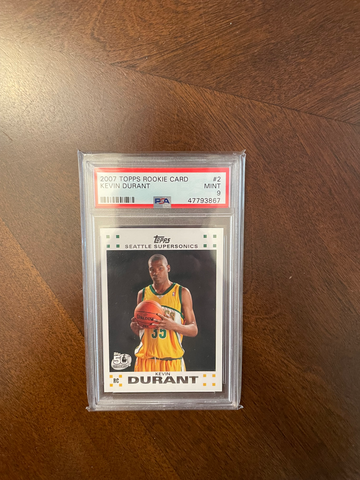 Kevin Durant 2007 Topps Rookie Card PSA 9