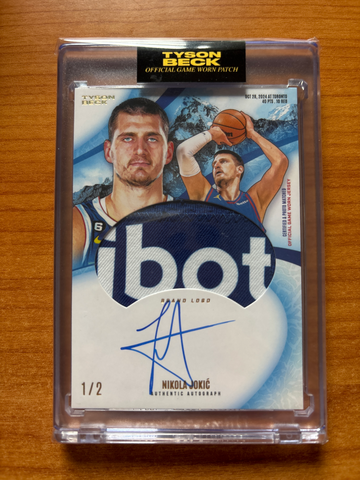 NIKOLA JOKIC X TYSON BECK - GAME WORN PATCH AUTO  # 1/2